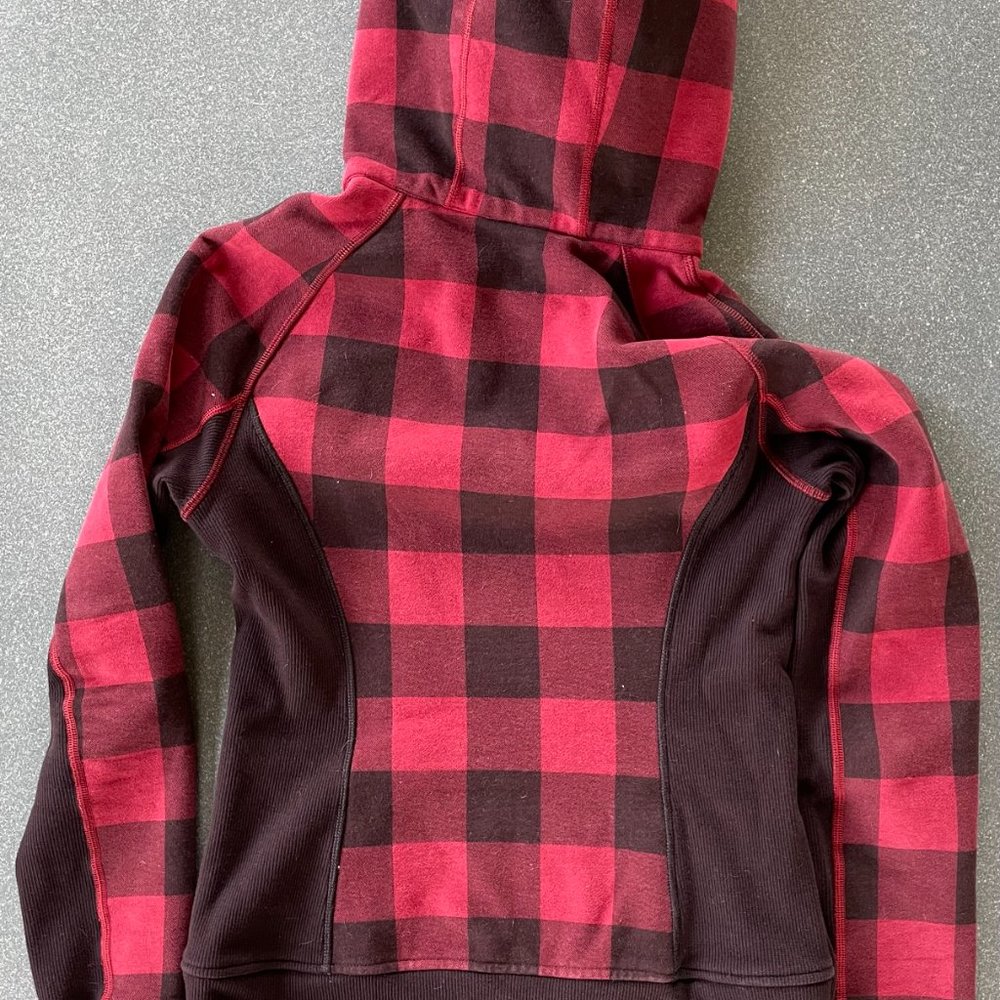 RARE EUC Lululemon Scuba Hoodie II in Buffalo Plaid Mini Camp Check size 6 - Picture 9 of 14